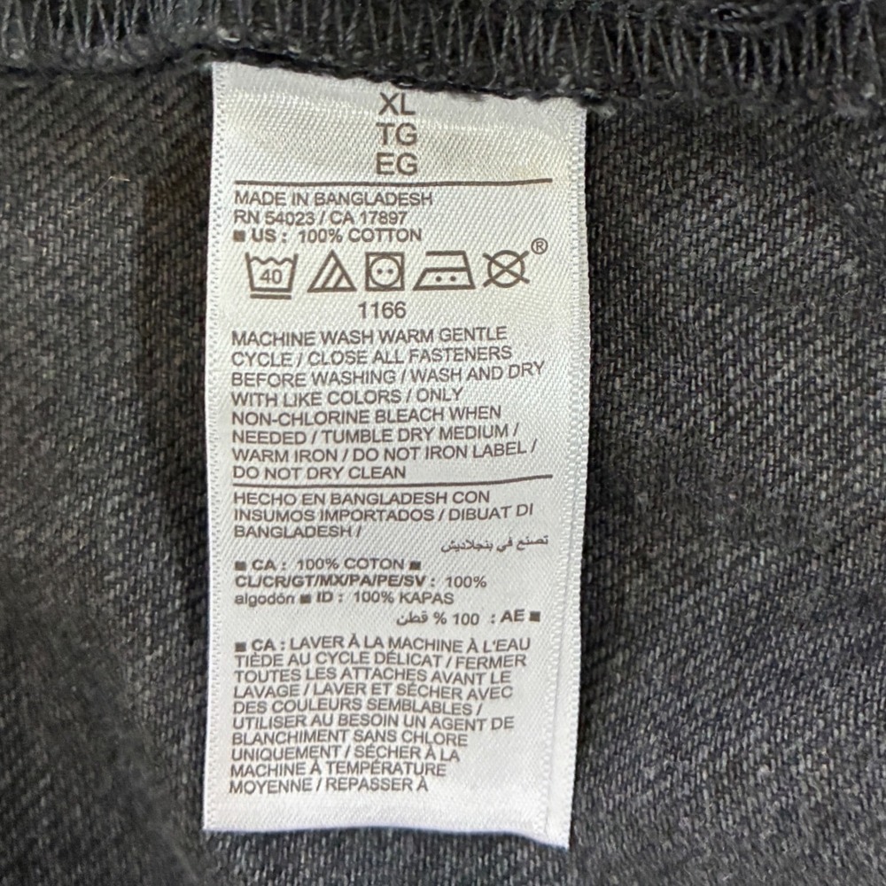 Old Navy Slouchy Straight Black Denim Shortalls Overalls Womens XL NWT 549515 - Picture 6 of 10